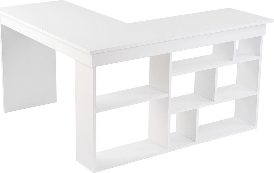 Matný rohový pracovní stůl 120x130 cm Vesper – Kalune Design