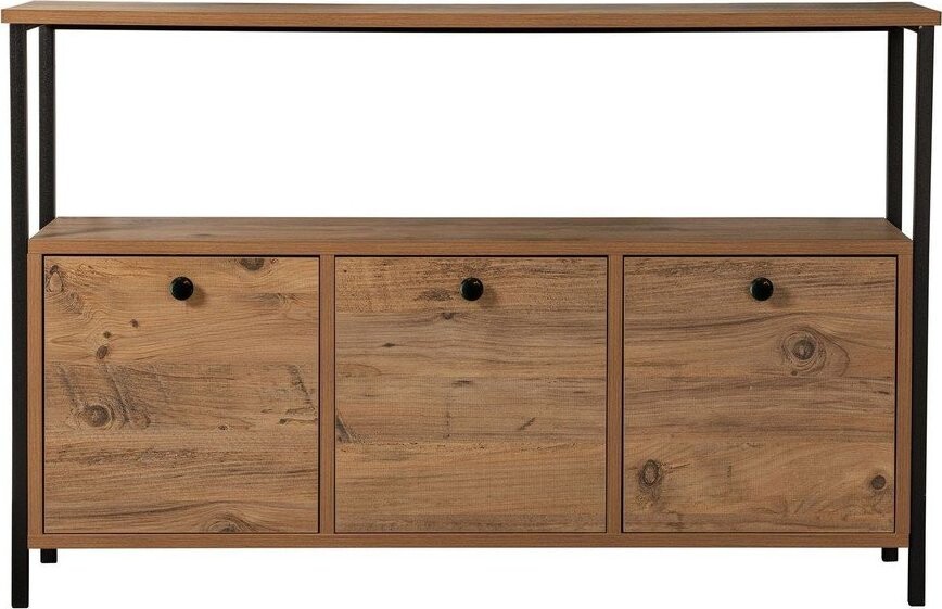 Konzolový stolek v dekoru borovice v přírodní barvě 29,5x120 cm Solace – Kalune Design