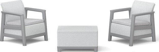 Světle šedý zahradní lounge set pro 2 Scandi Linea – Keter