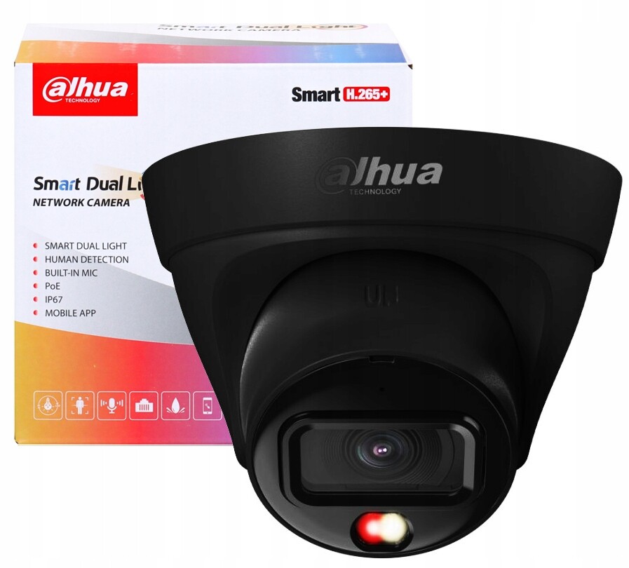 Ip kamera Dahua Kopulková Black 4MPx Smart Dual Light