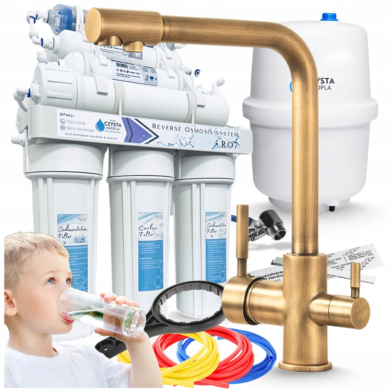 Pokročilá filtrační stanice Třífunkční výlevka Stříbrná baterie Ari