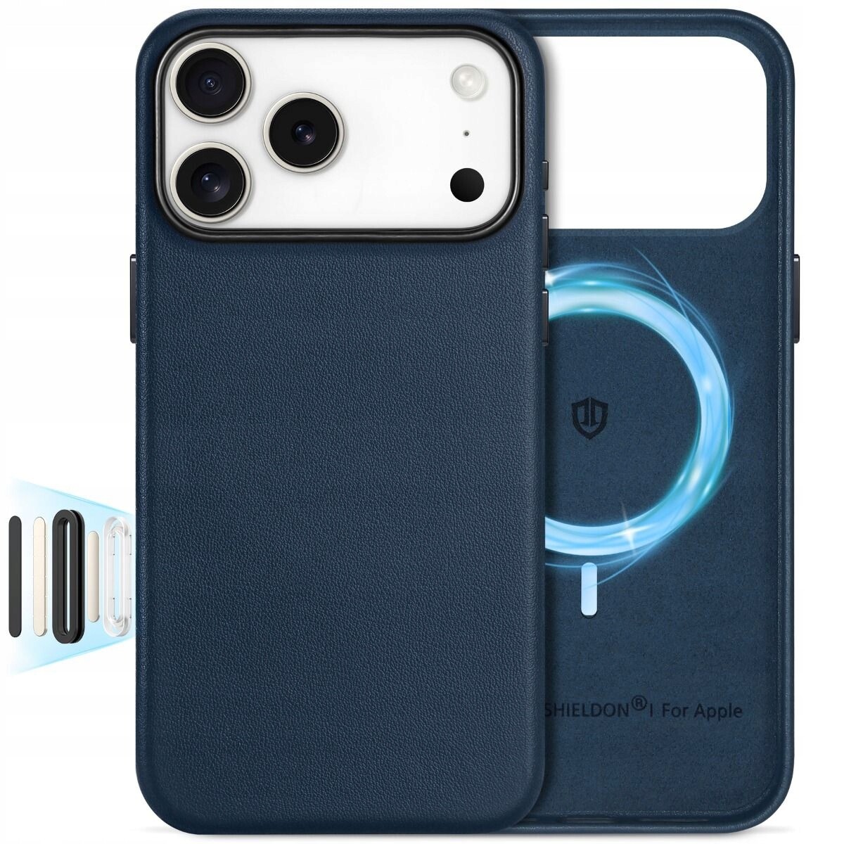 Pouzdro Zadní Kryt Shieldon Pravá Kůže pro Apple iPhone 17 Pro MagSafe