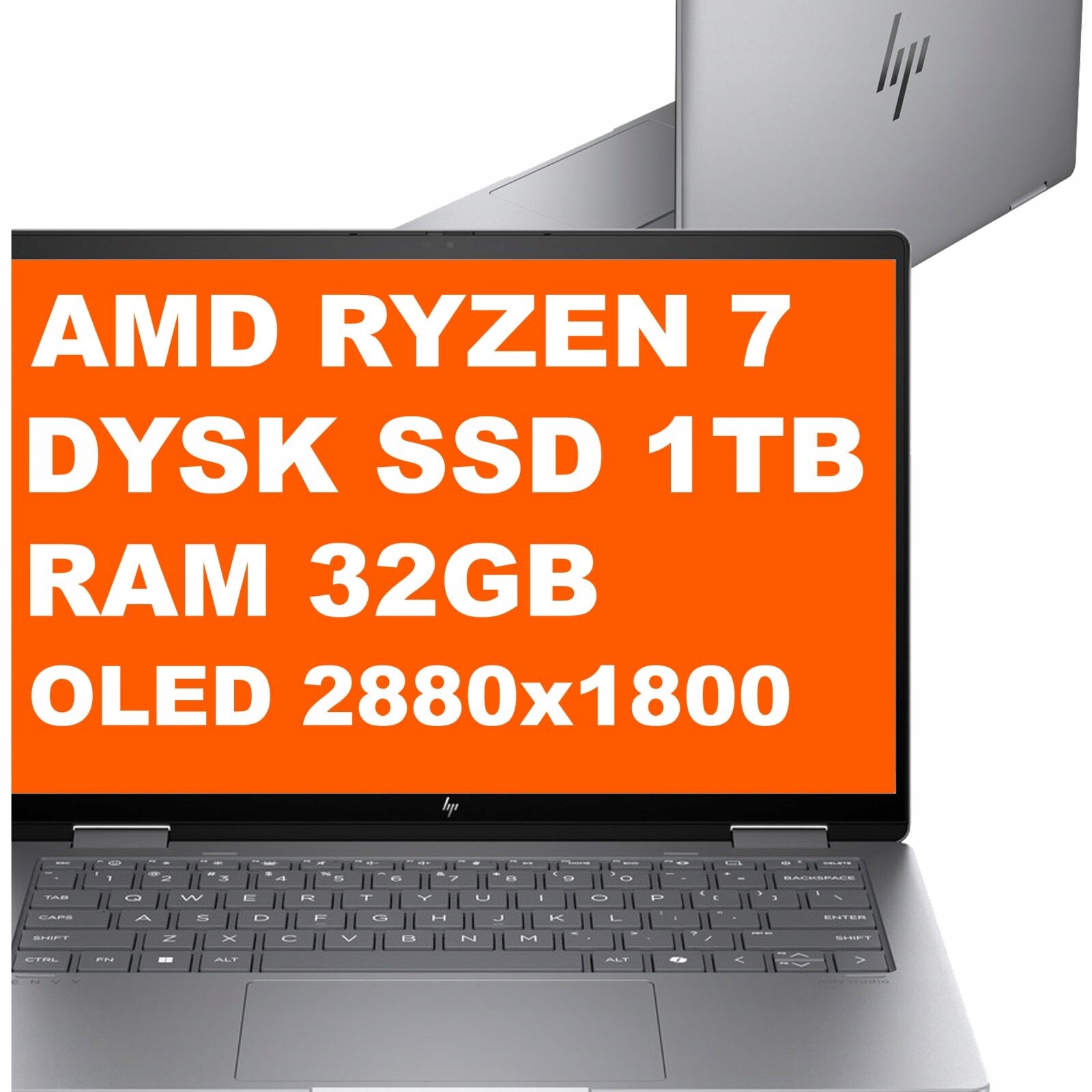 Notebook Hp Envy x360 14-fa Ryzen 7 32GB 1TB Amd Radeon 3k Dotyk Win 11