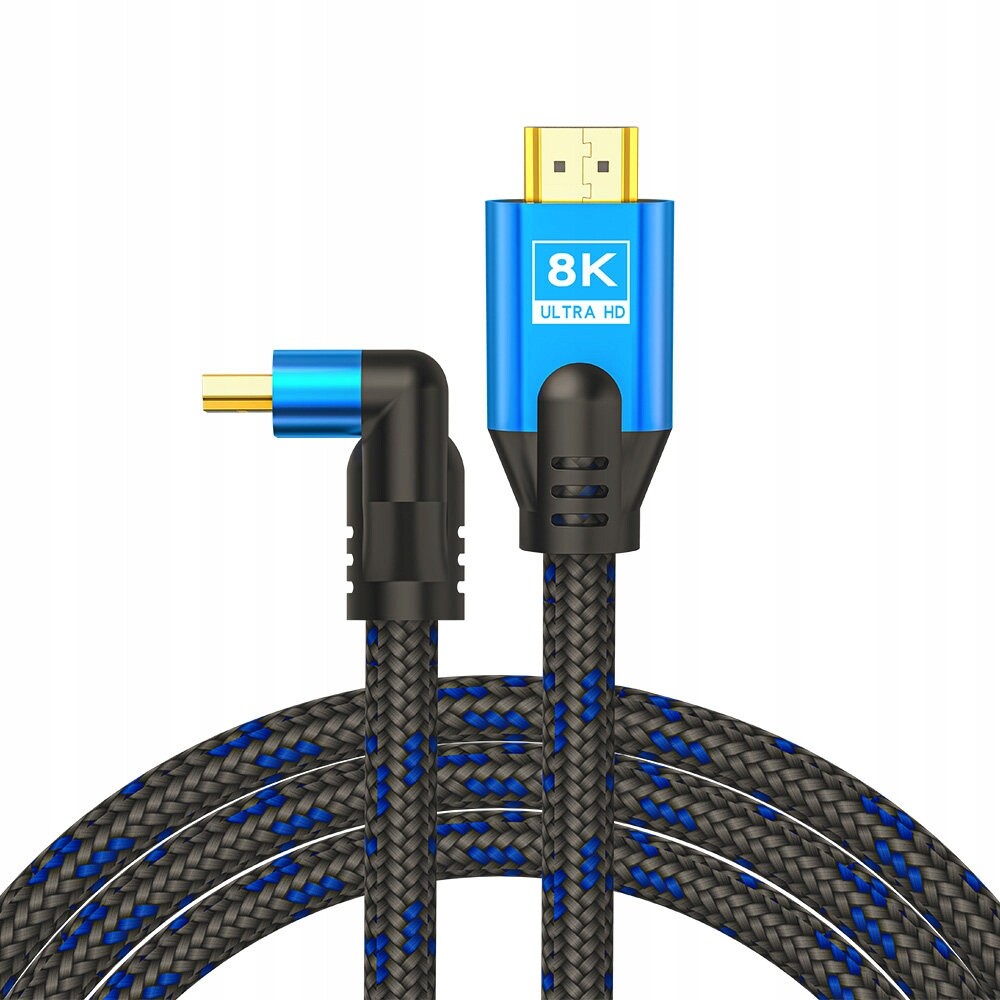 Kabel Hdmi v2.1 8K UltraHD 28AWG 5 m úhlový (x1ks)