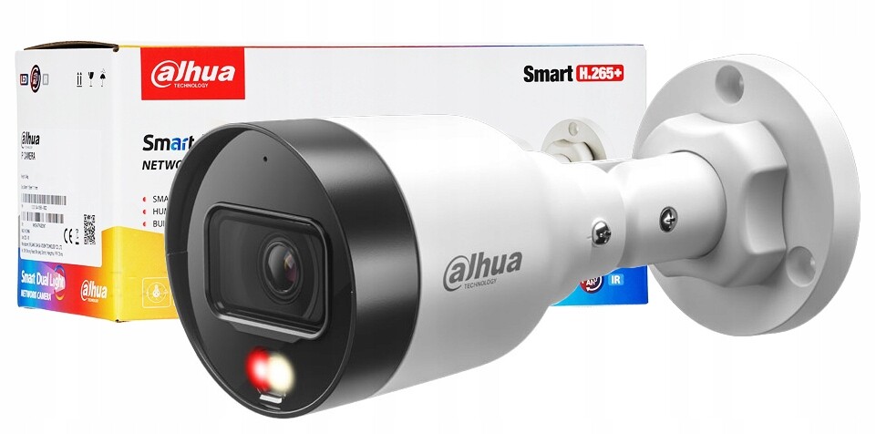 Ip kamera 4Mpx 2K+ Dahua IPC-HFW1439S1-A-IL-0280B Tubová Smd PoE Dual Light