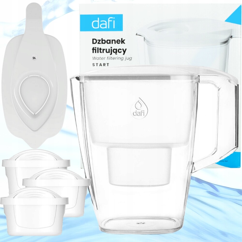 Dafi Start Unimax 4 l bílá konvice na filtrování vody 3x vložka unimax