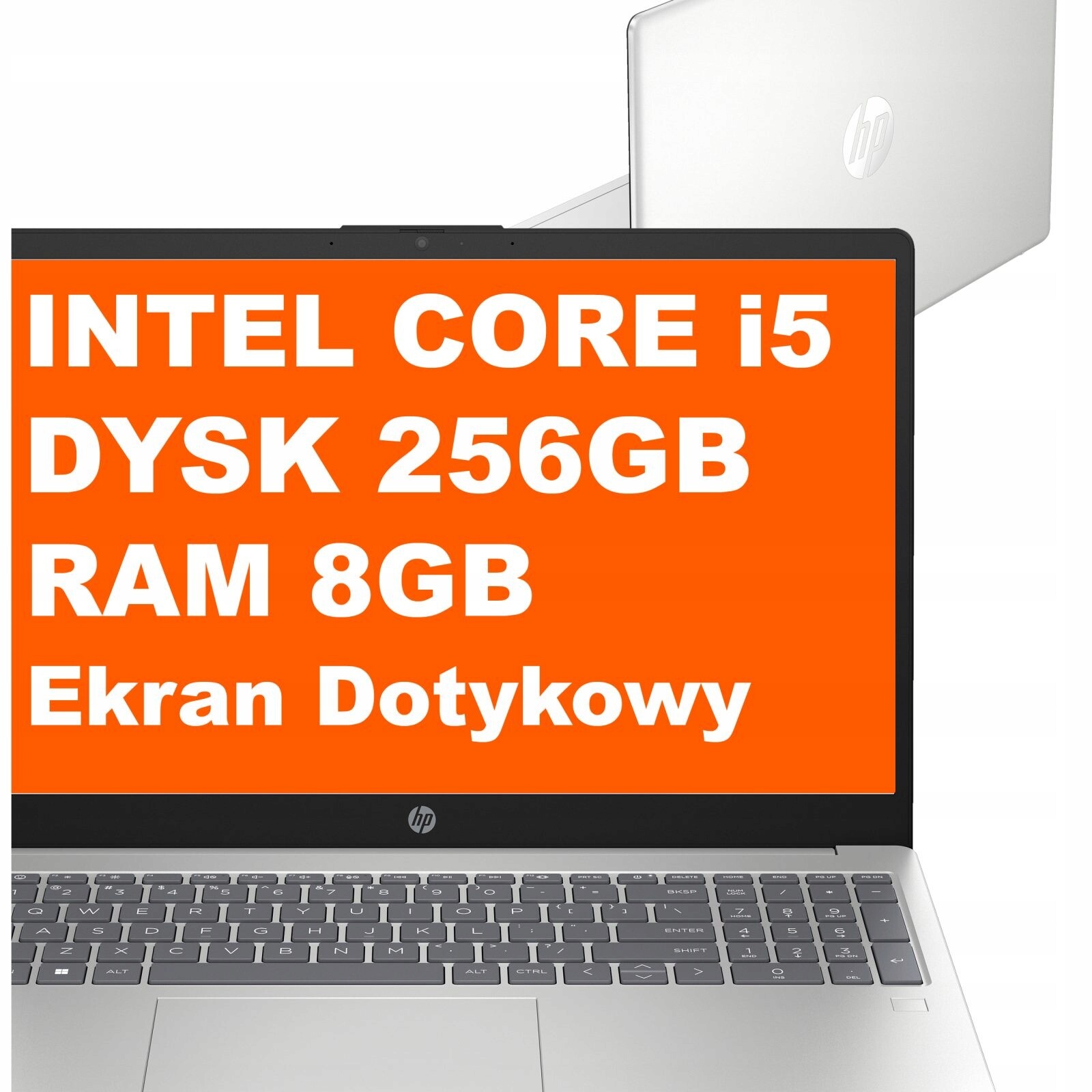 Notebook Hp 15-fd Intel i5 8GB 256GB Intel Iris Xe FullHD Dotyk Win 11