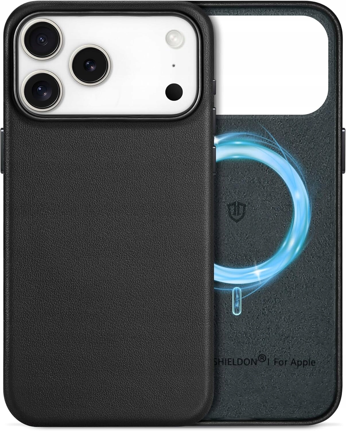 Pouzdro Zadní Kryt Shieldon Pravá Kůže pro Apple iPhone 17 Pro Max MagSafe