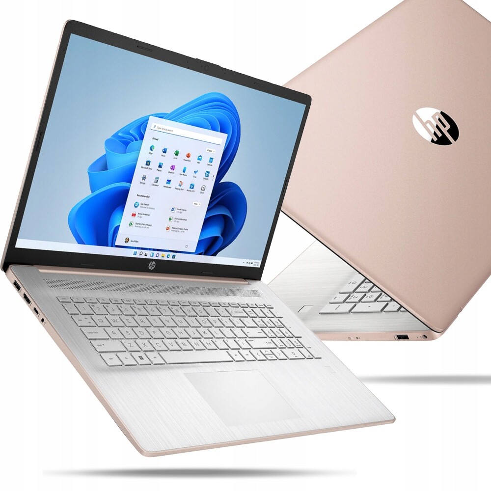 Praktický Růžový Notebook Hp 17 Intel N4120 16GB 512SSD Hd+ WIN11