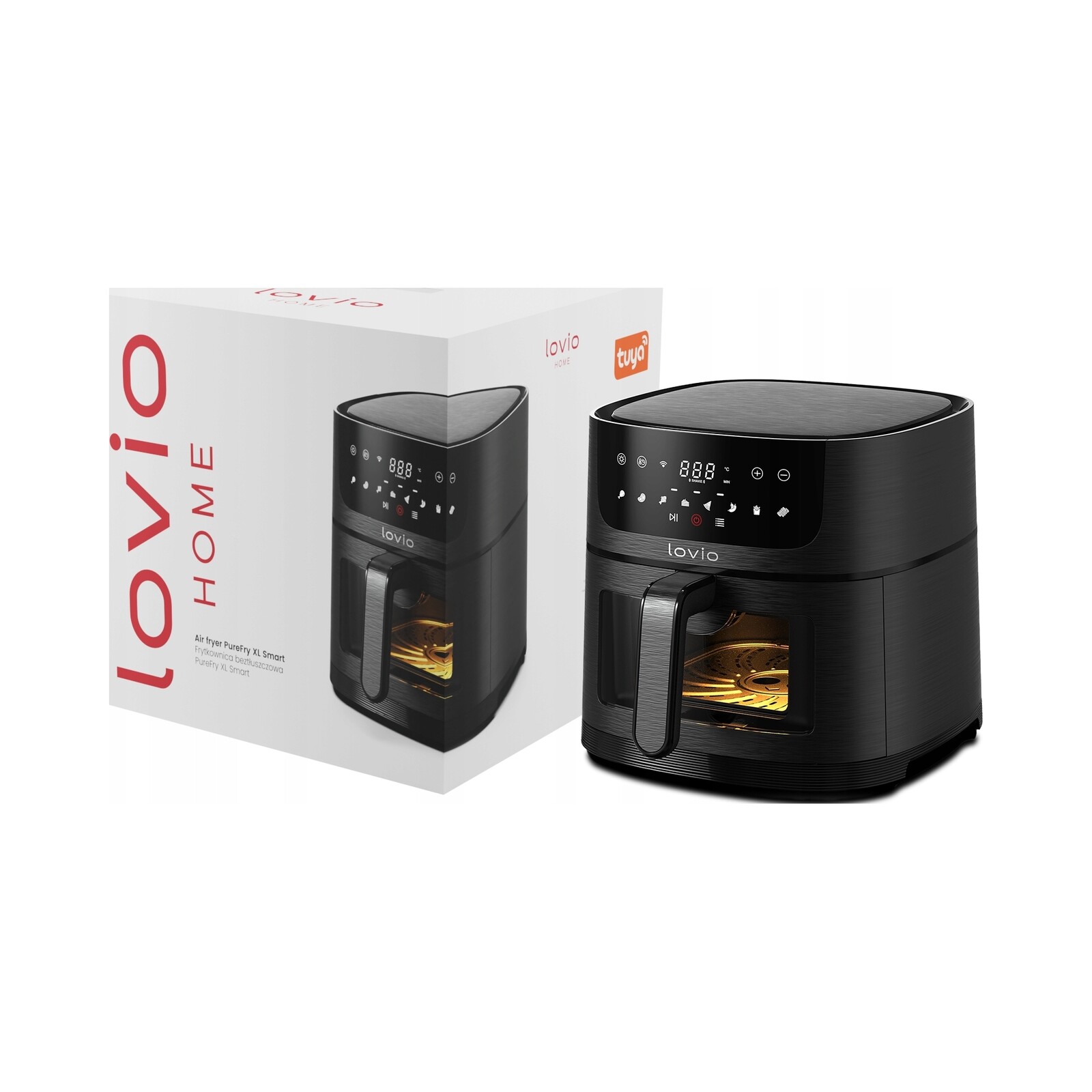 Beztuková fritéza Air Fryer Lovio Velká, nepřilnavá, 1500 W, 6 l