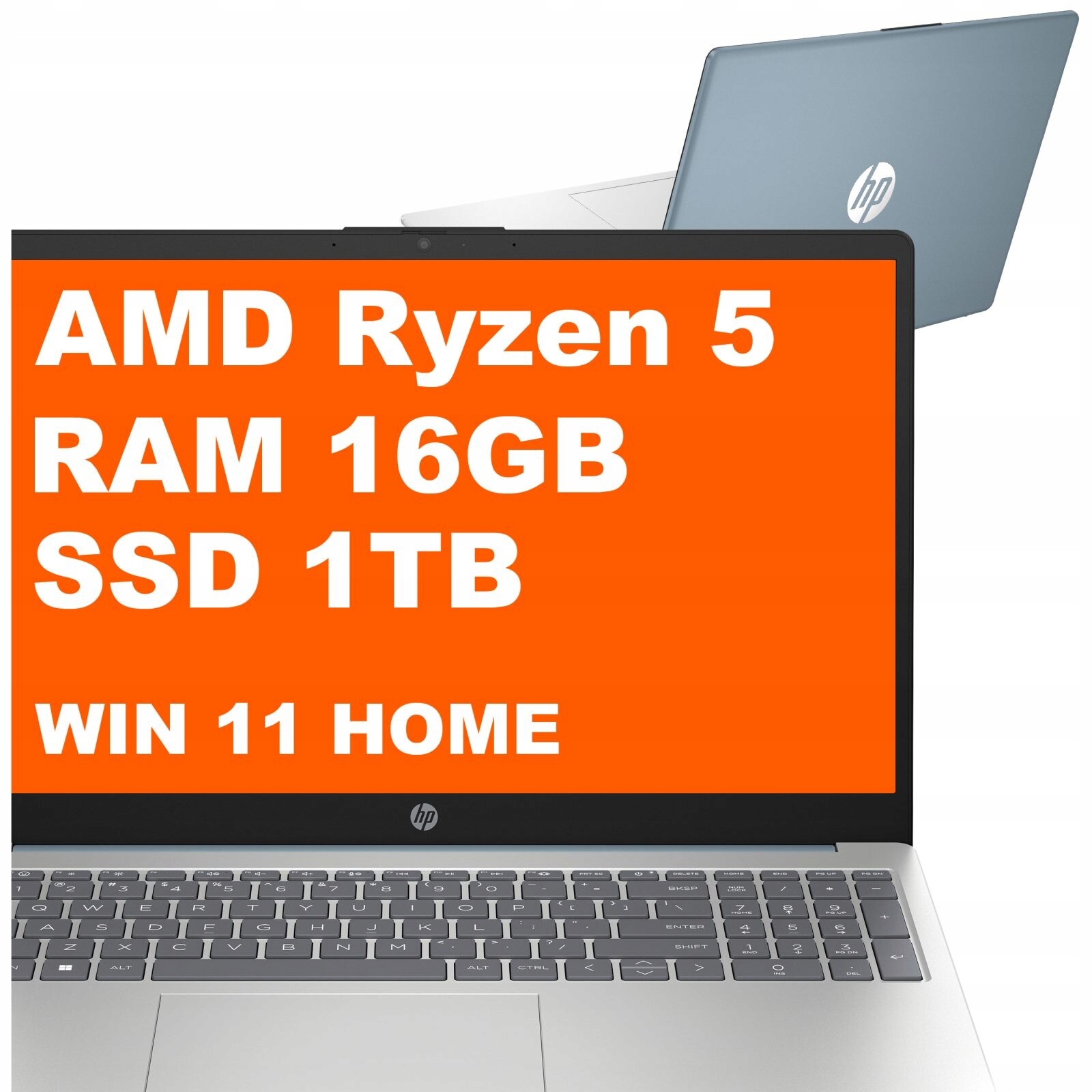 Notebook Hp 15-FC Ryzen 5 16GB 1TB Amd Radeon FullHD Win 11 Modrý