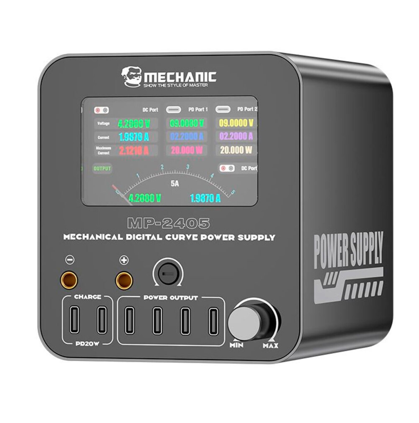 Mechanic MP-2405 laboratorní napájecí zdroj DC 24V 5A