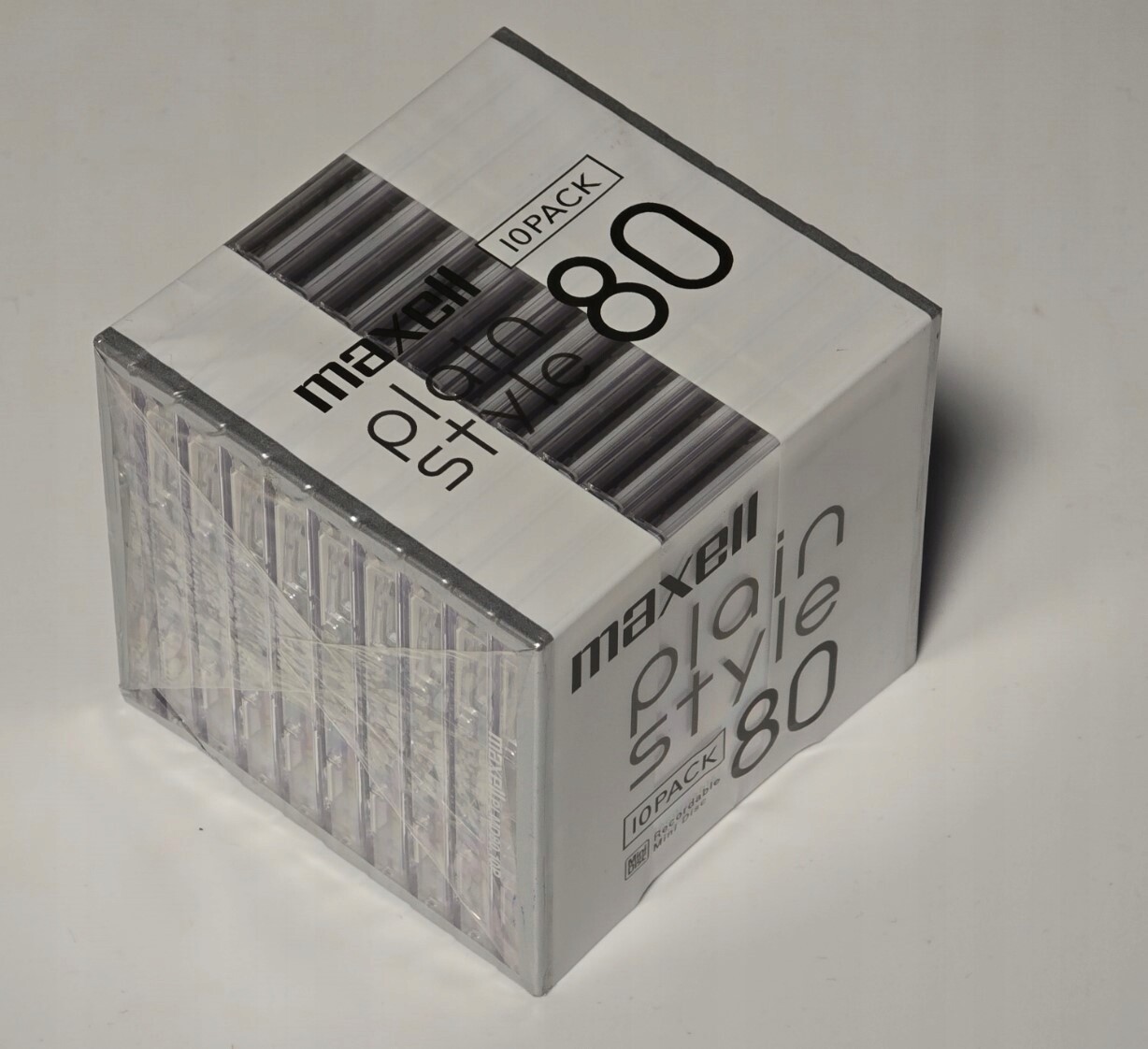 10 MiniDisc Maxell plain style MD Mini Disc MD 80 minut 10 Ks Japan nové