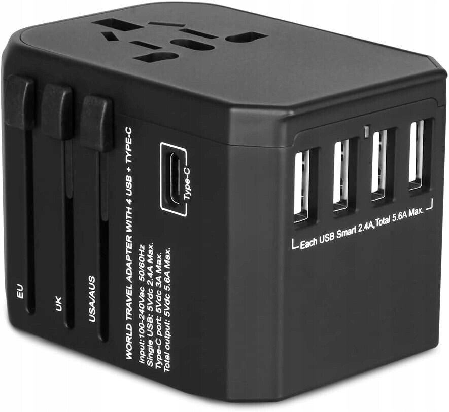 Gsm Univerzální cestovní adaptér 224+ zemí Usb Zástrčka Uk Eu Usa Thajsko