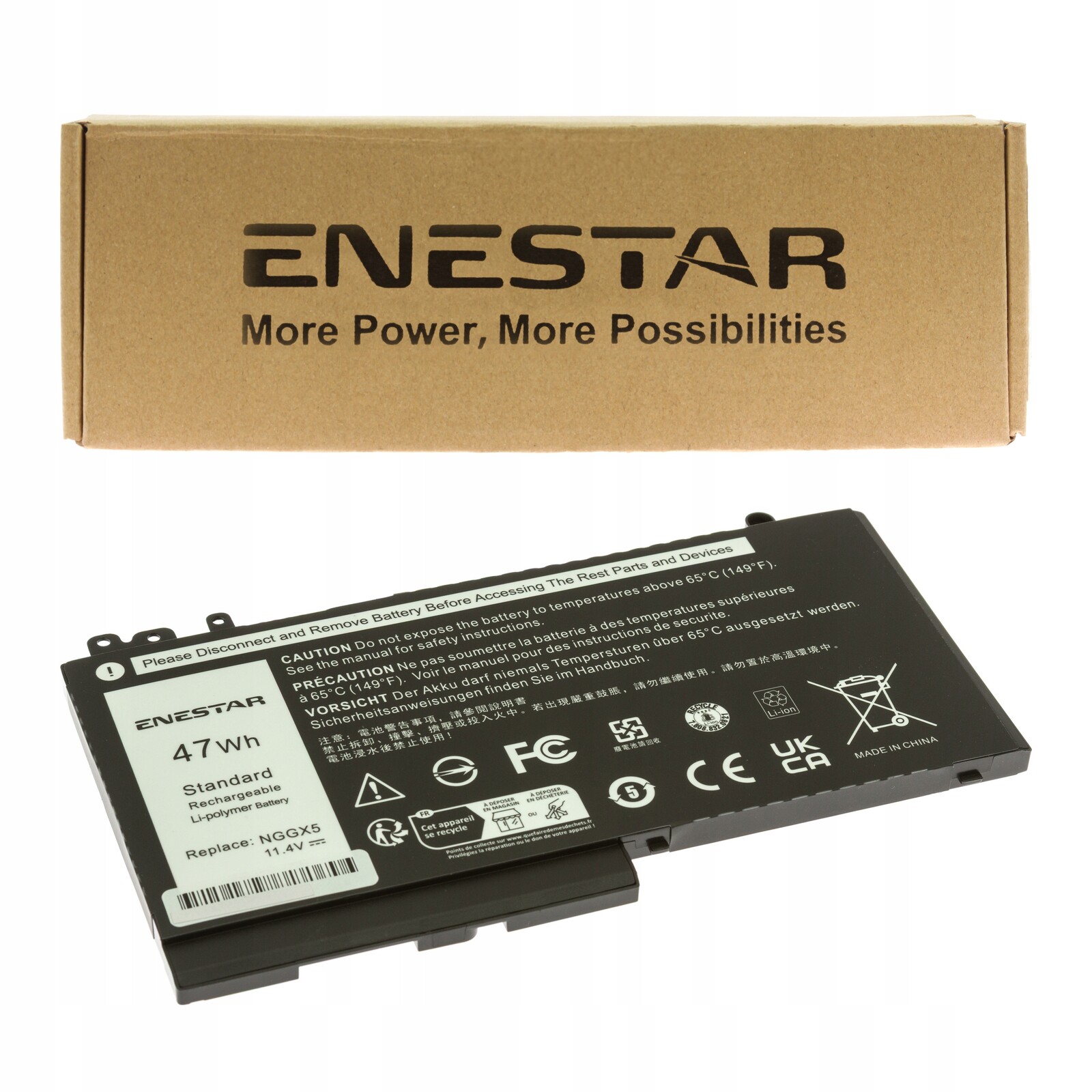 Prémiová baterie pro Dell NGGX5 E5270 E5470 Latitude 11 3150 12 5000 12-E5270