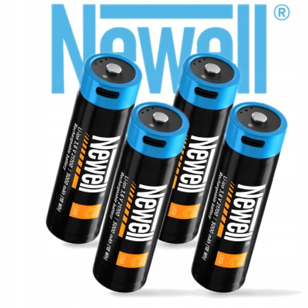 2x Akumulátor Usb-c 21700 5000 mAh 2 ks Blistr Newell Premium