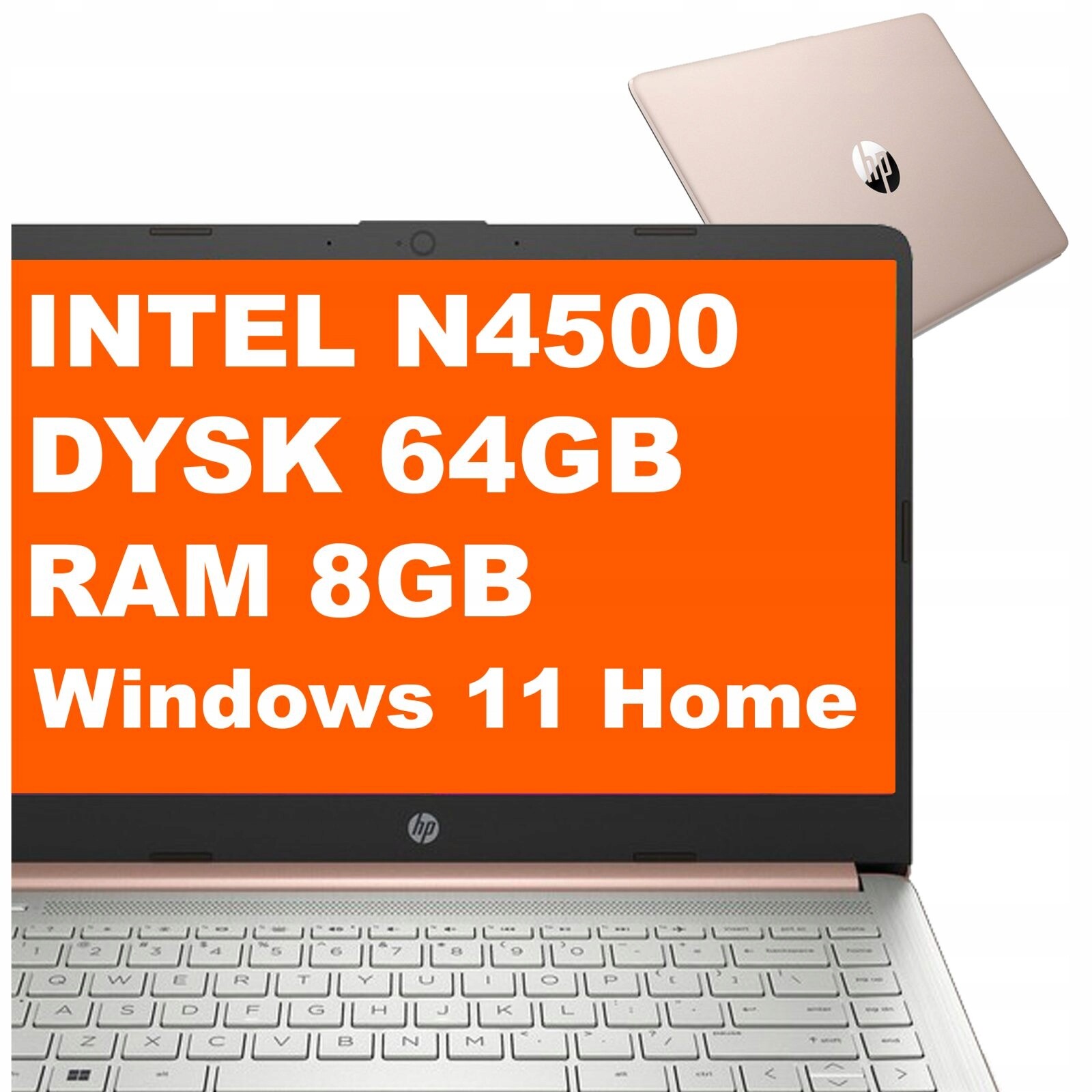 Notebook notebook Hp 14-dq Intel N 8GB 64GB eMMC Intel Uhd Hd Win 11 Růžový
