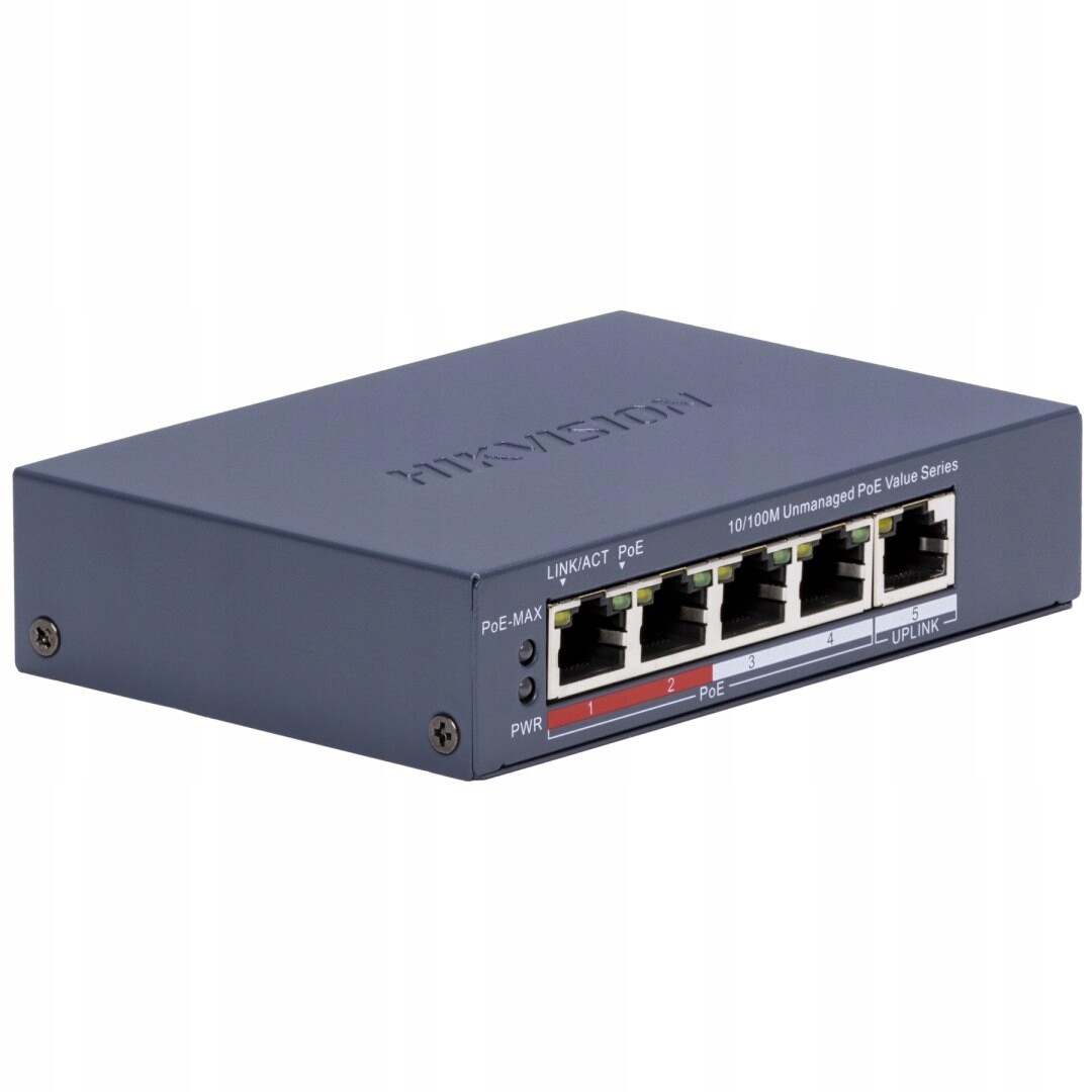 Switch Poe DS-3E0105P-E/M(C) 4-PORTOVÝ Hikvision