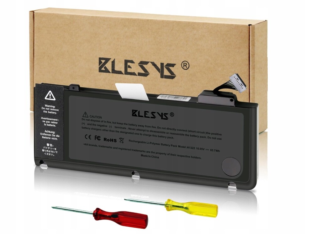 Baterie A1322 pro MacBook Pro 13 palců Li-Polymer 10,95V 6000 mAh/65,7 Wh