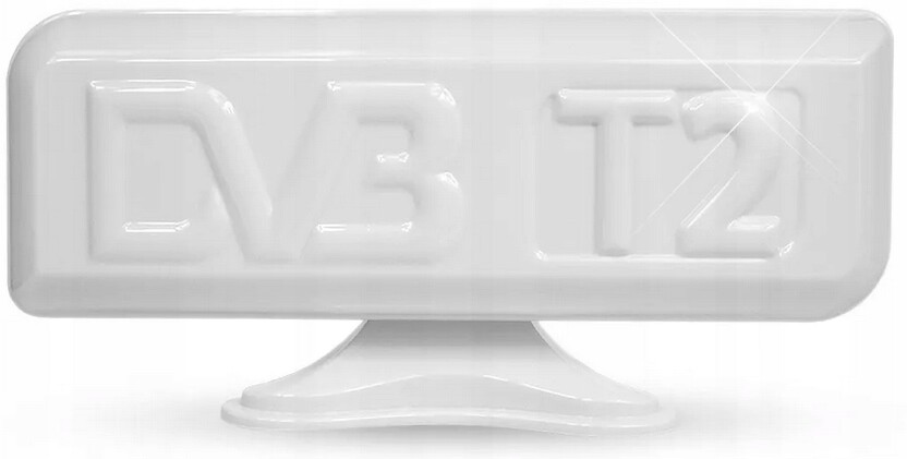 Nejvýkonnější Pokojová DVB-T2 Anténa Alpha +45db MUX8 Filtr Premium Bílá