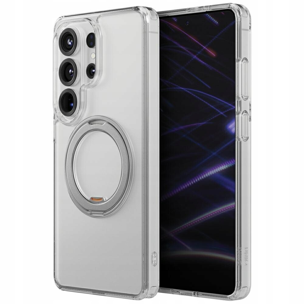 Pouzdro Uniq Swivix pro Samsung Galaxy S26 Ultra 360 Rotating Kickstand, transparentní