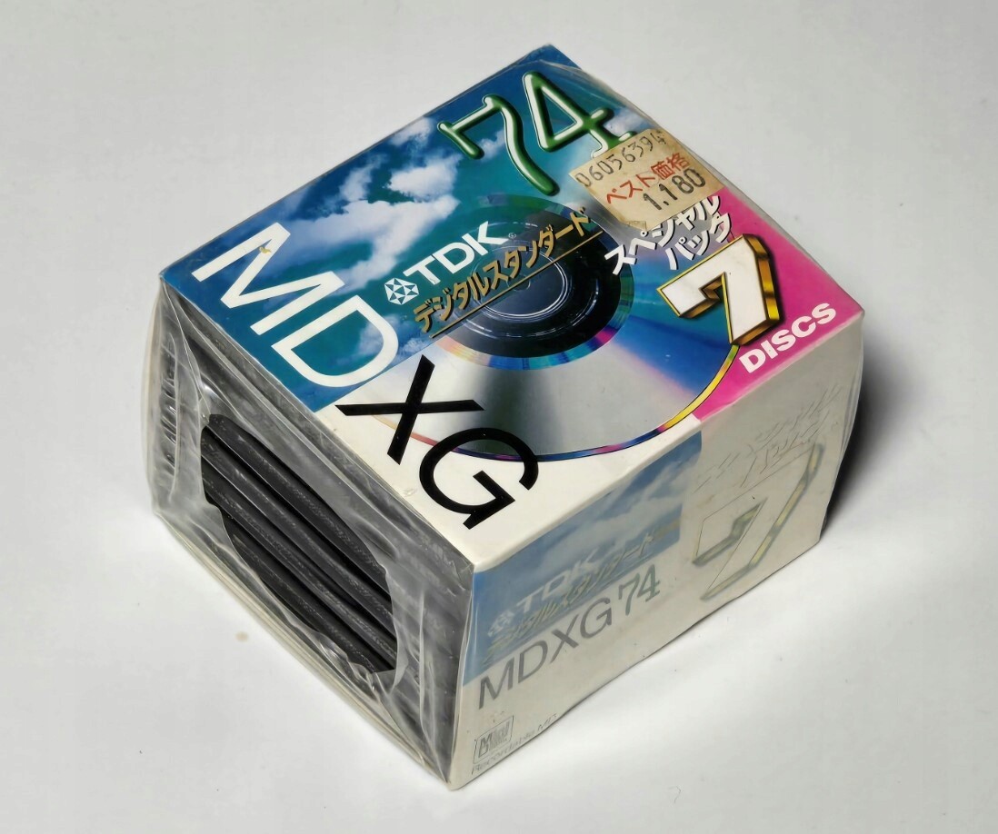 Minidisc Diskety MD Tdk MD-XG74X7BTN 7 Ks Fólie Vyrobené V Japonsku
