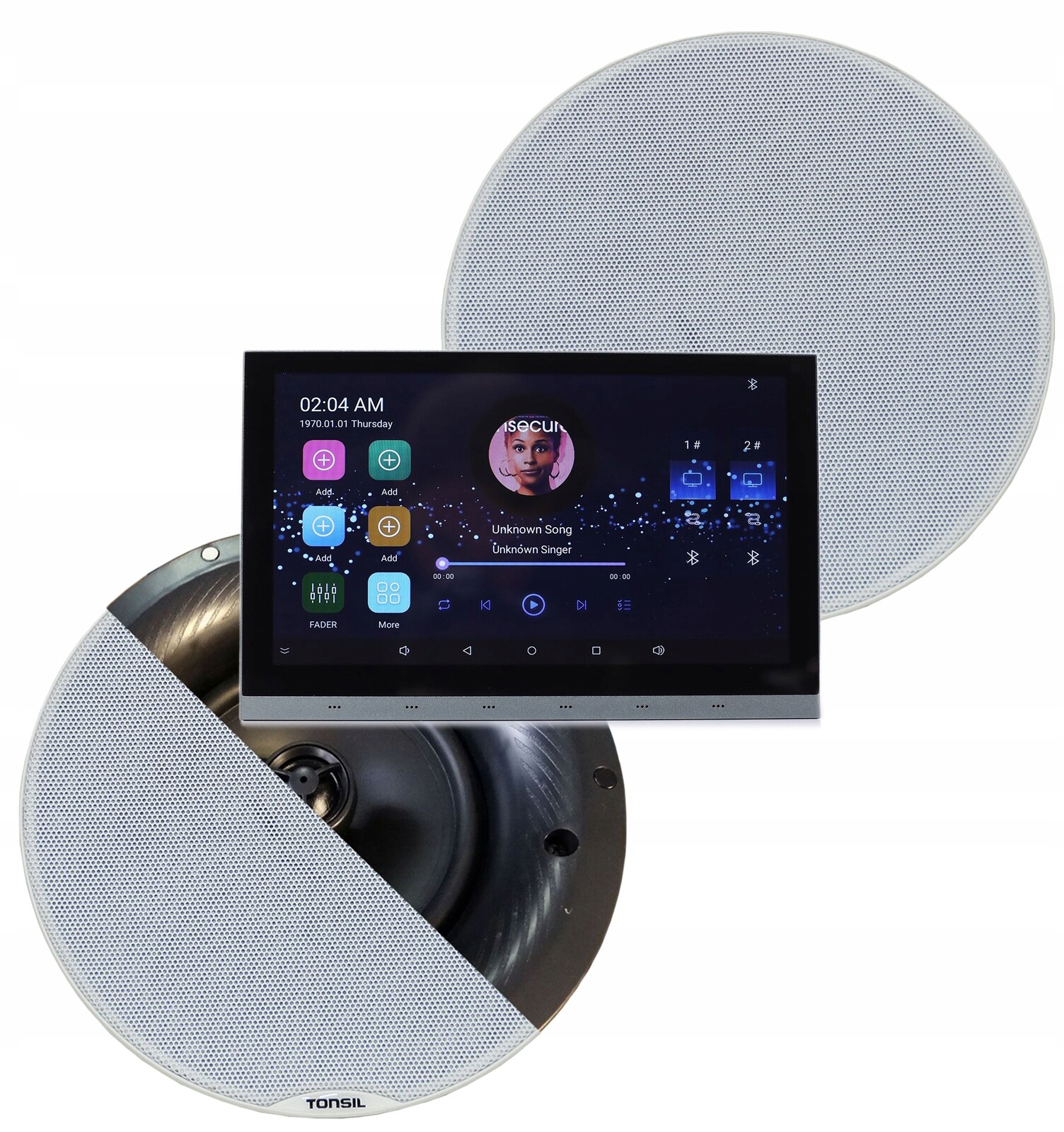 Nástěnný přehrávač Tonsil WS-100 2x stropní reproduktor Zgsu 205S Set