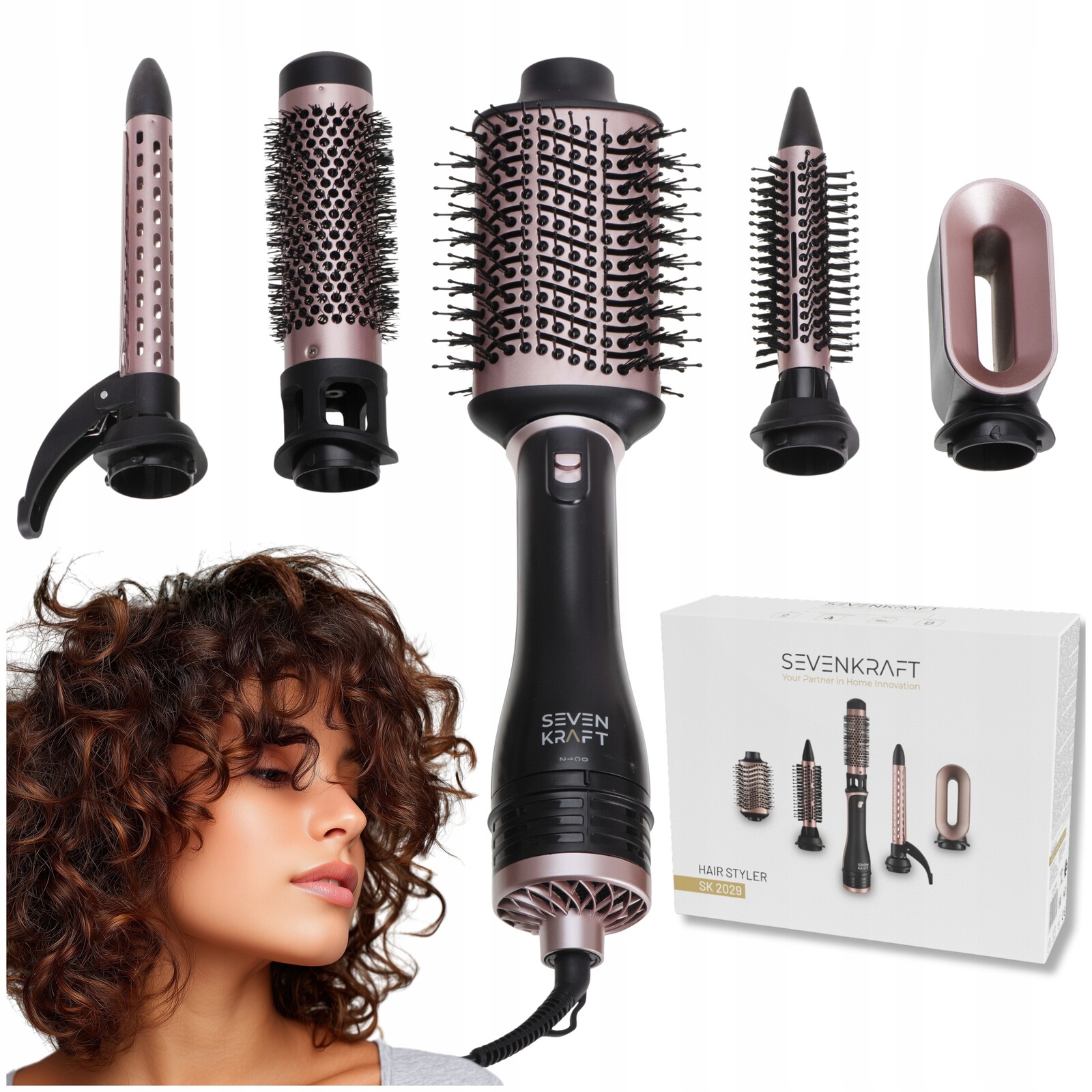 Sušička Kulma Sušička Vlasů 4 Velikosti 19 mm 21 mm 38 mm 72 mm 1200 W