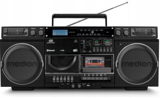 Moderní Boombox S Digitálním Rádiem Dab+ Medion MD44538 V Retro Stylu