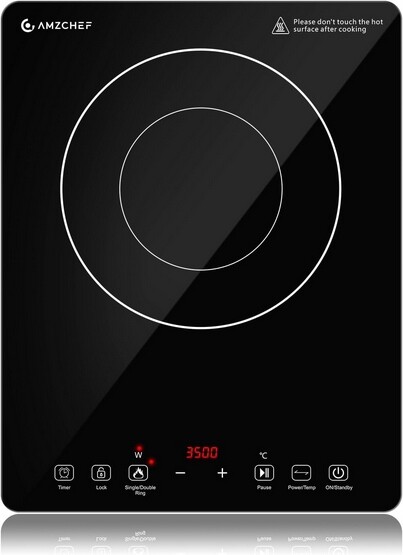 Amzchef Indukční varná deska 3500 W s dvojitým kroužkem