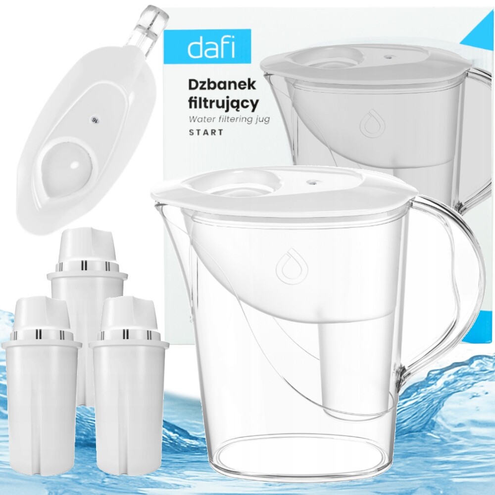 Filtrační konvice na vodu Dafi Start Classic 2,4 l bílá 3x náplň Classic