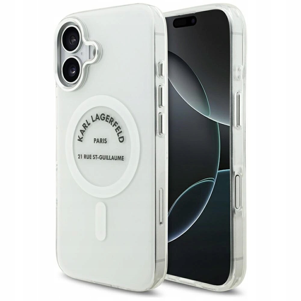 Pouzdro Karl Lagerfeld IML Karl Rsg Logo MagSafe pro iPhone 17 průhledné