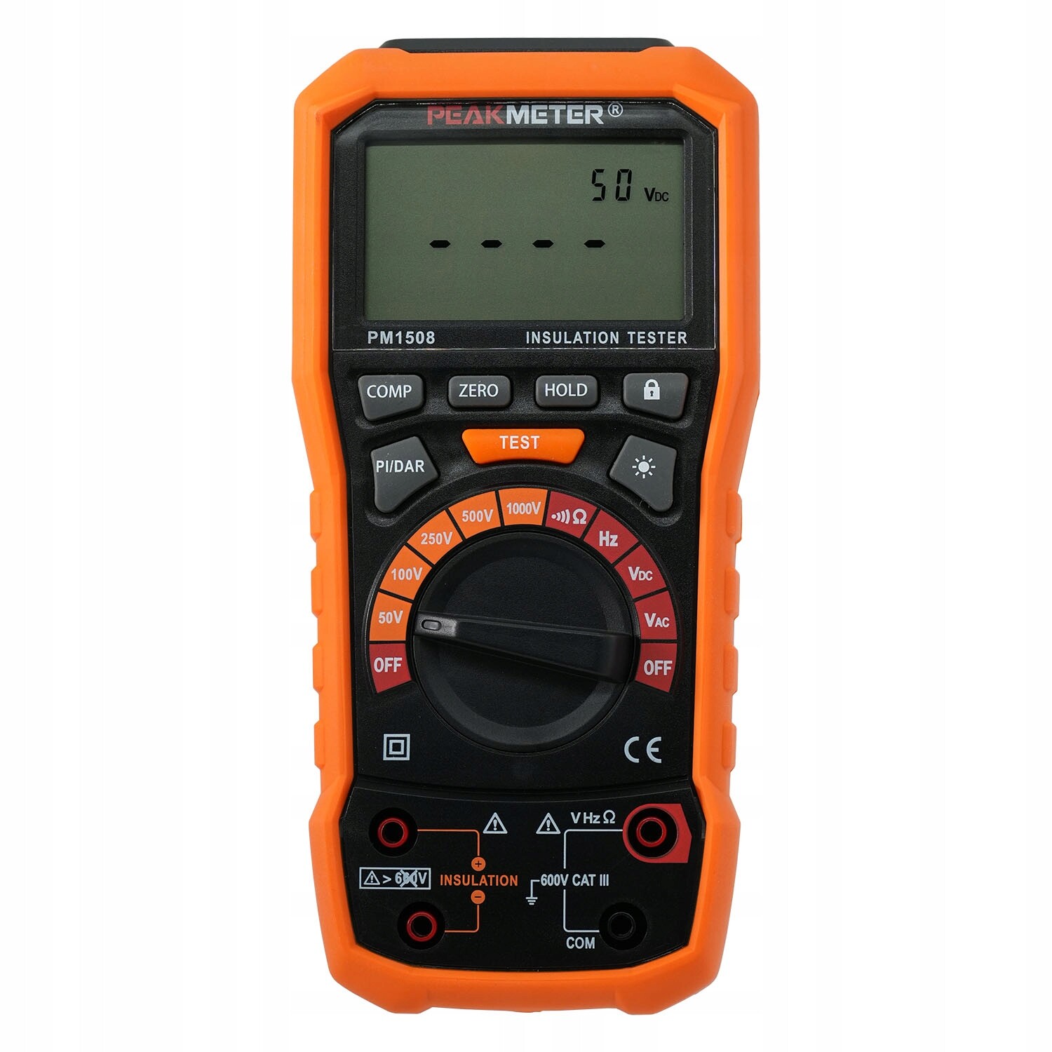 Měřič Izolačního Odporu 0-100 GOhm Digitální Tester Megometr Peakmeter