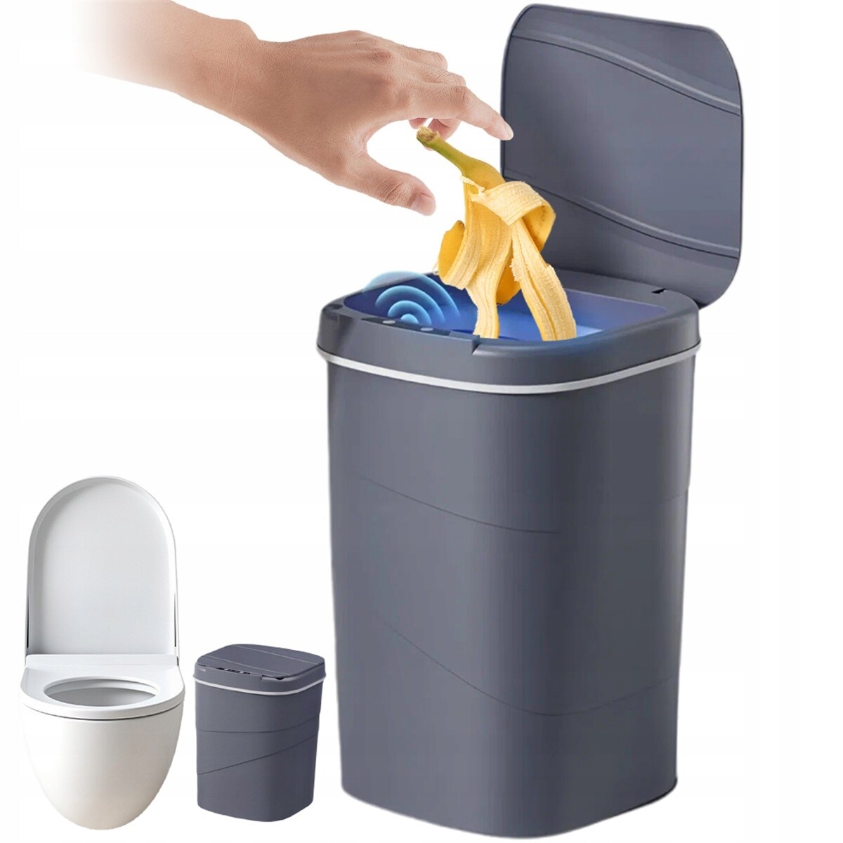 Bezkontaktní 17 l chytrý koš se skrytým upevňovacím kroužkem pro ložnici