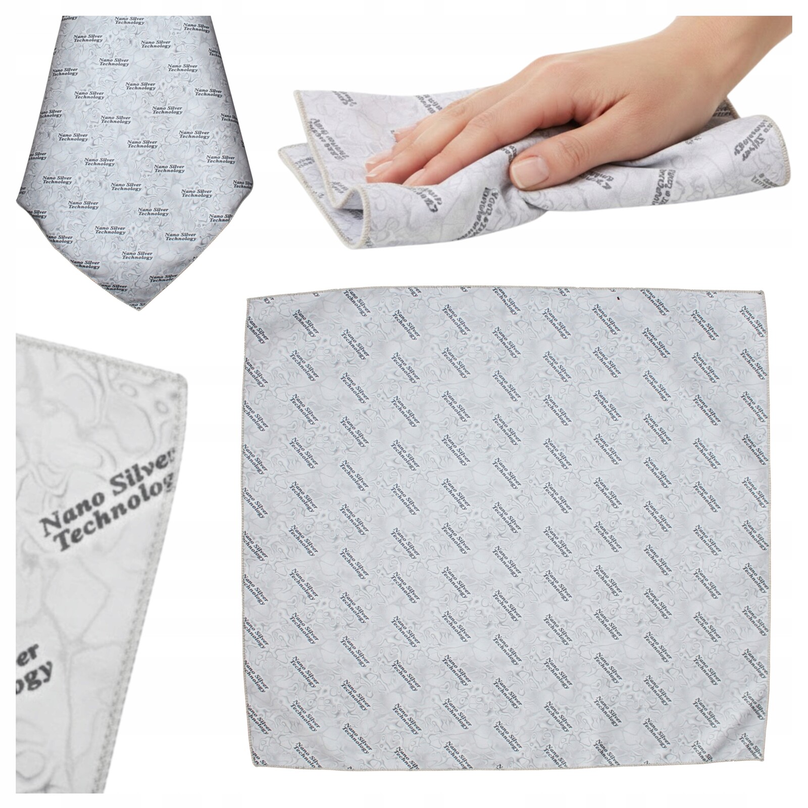 Raypath Kuchyňský ručník SunBeam 50x80 Utěrka na čištění Šedá utěrka