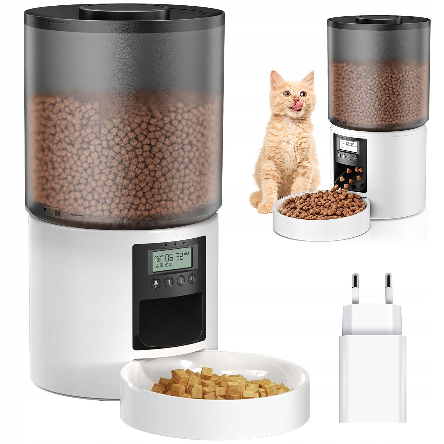 Inteligentní Automatické Krmítko 4 L S Nahrávkou Hlasu A Časovačem