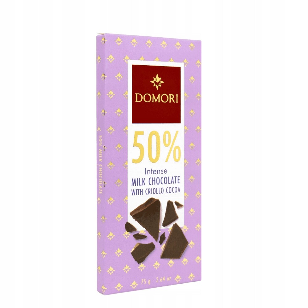 3x Domori čokoláda mléčná 50% Anthology 75 g