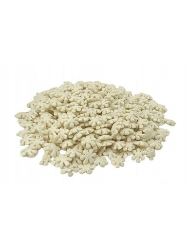 udanewypieki Cukrový Posyp Sněhové vločky Sněhové Vločky Bílé Perlové 50 g