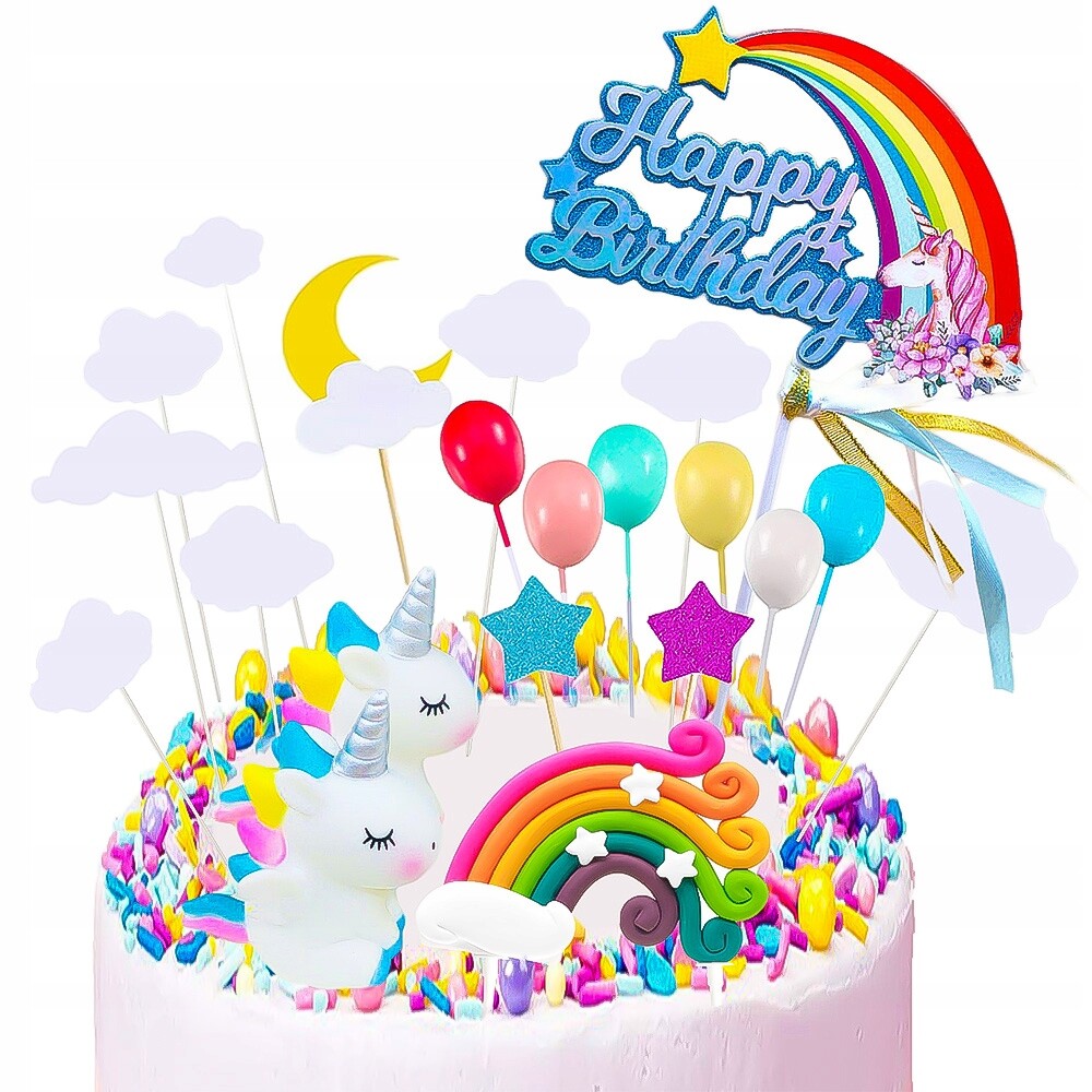 Narozeninová Sada S Jednorožcem: Balónky, Banner A Dekorace