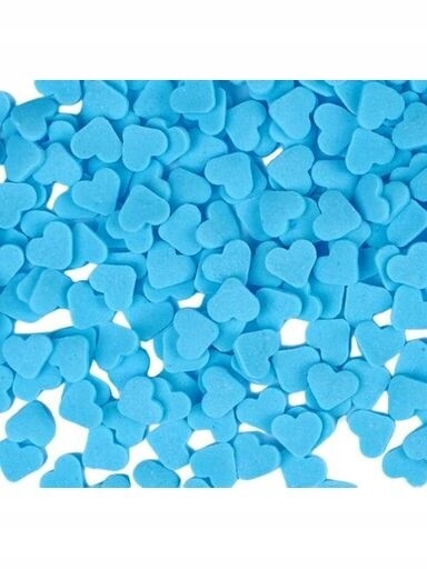 udanewypieki Cukrový Posyp Srdce Srdíčka modrá 50 g