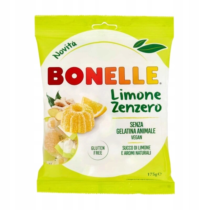 3x Želé Bonbony citron zázvor Bonelle 175 g Bezlepkové