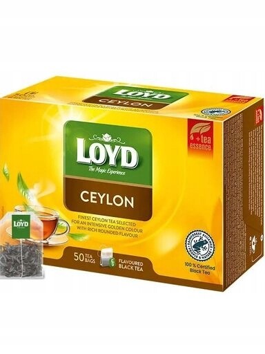 Čaj černý Loyd Ceylon 50 sáčků