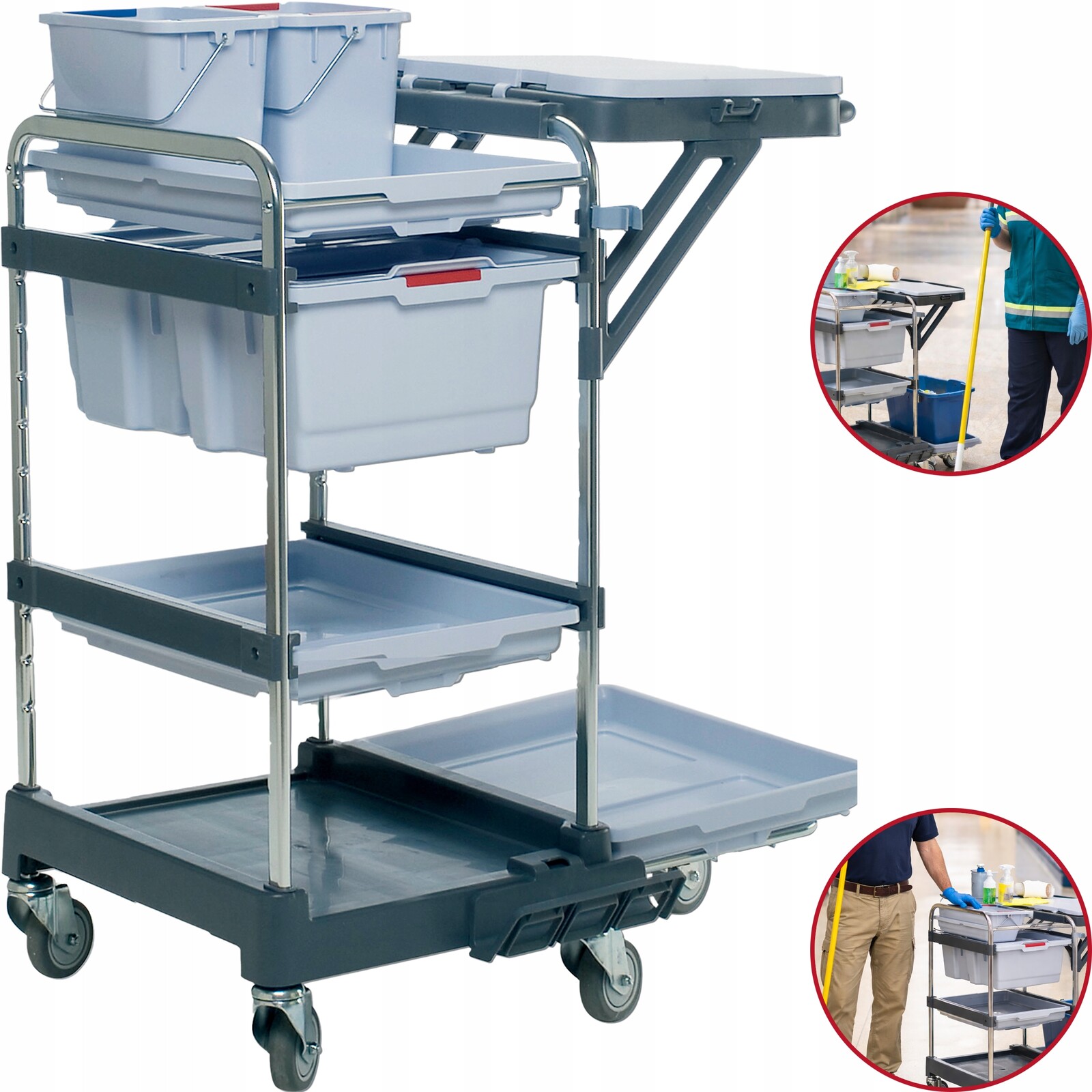 Vileda Professional Servisní Vozík Origo 300HX 2XKBELÍK 6 l Držák Sáček