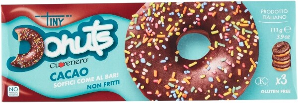 3x Tini koblihy cuorenero kakao 111g