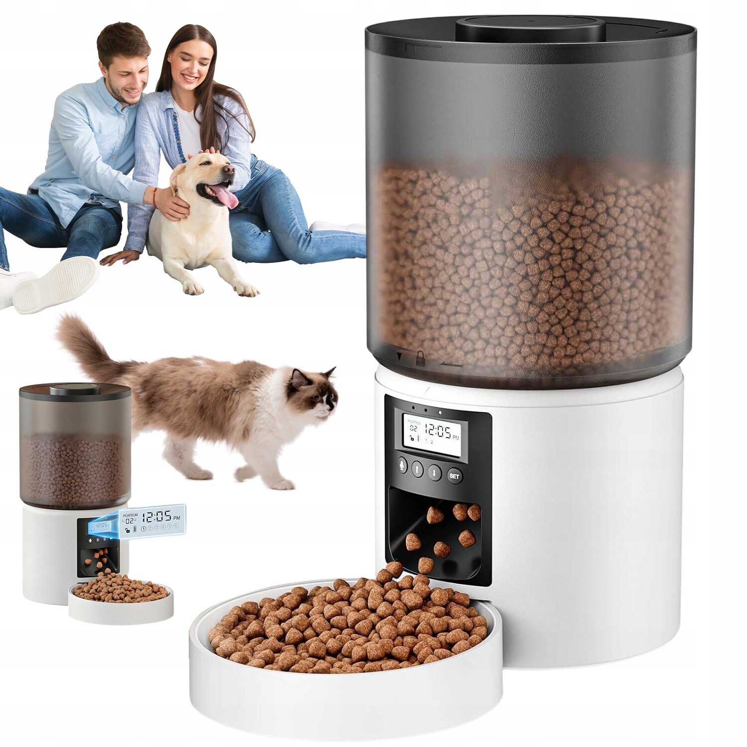 Automatický Podavač Krmiva 4 L LD, Vysoká Kvalita, Přenosný