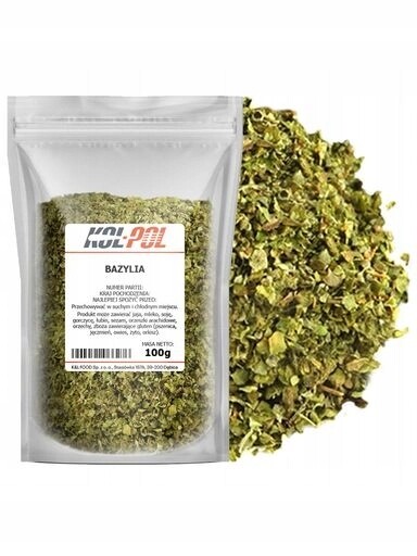 7 x Bazalka 100 g Sušené přírodní koření aromatické, vysoká kvalita