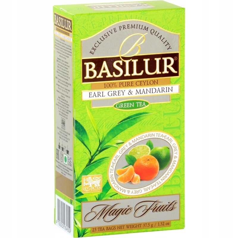 Čaj sáček Earl Grey&Mandarin 25x1,5 g Basilur