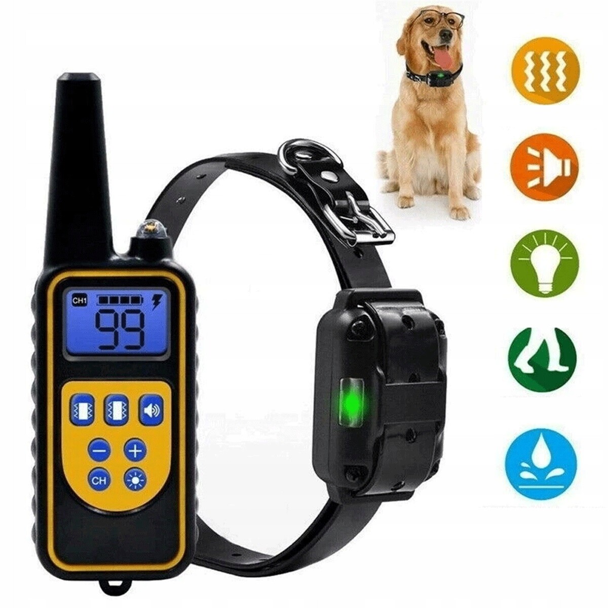 Tréninkový Pilot Pro Psy 800 M, Nastavitelný Dosah 16-70 CM S Vibracemi