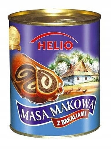 Maková náplň s bakaliemi 850 g Helio
