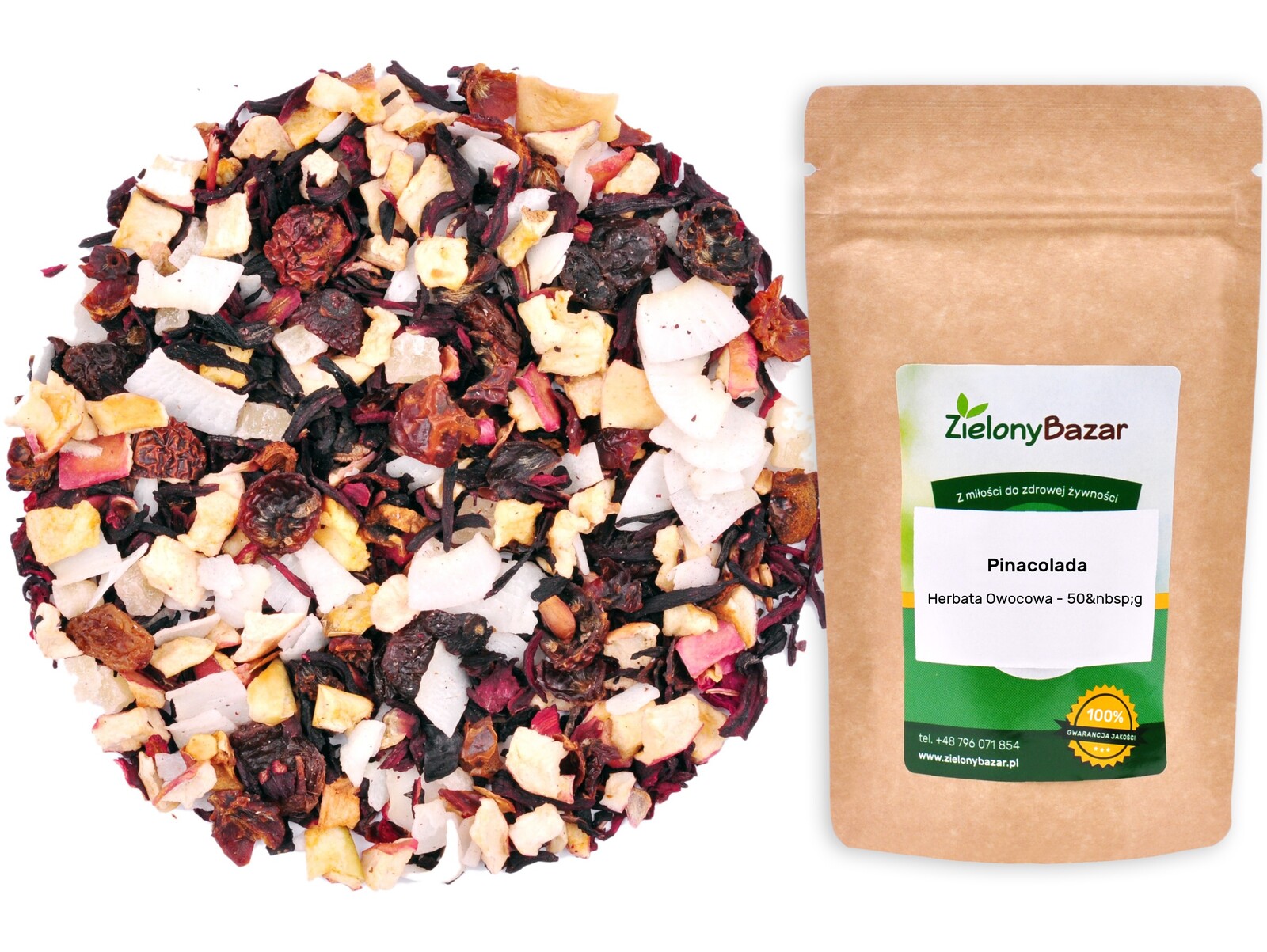 Zelený bazar čaj pinacolada ananas kokos 50 g